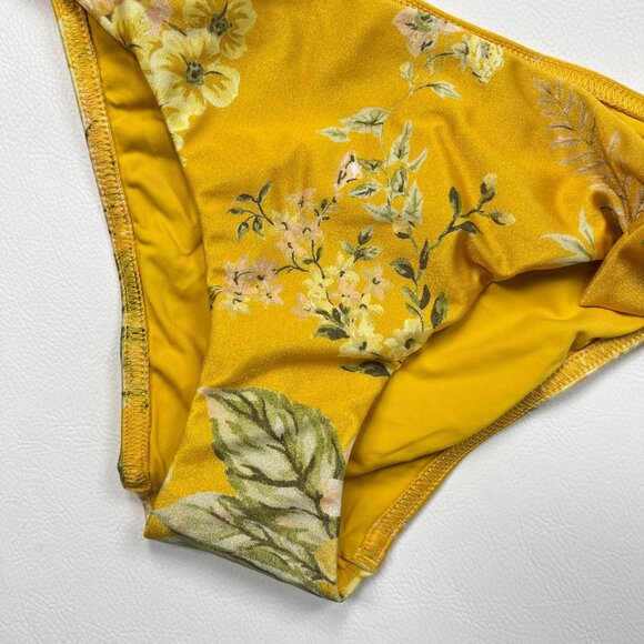 NWOT Zimmermann Amelie Bow Bikini Set Amber Garden Floral One Shoulder Size 3 - Picture 5 of 10